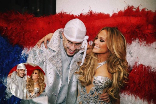 Super Bowl: La imagen viral de Jennifer López y Bad Bunny causa furor en las redes sociales