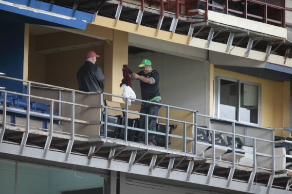 Ambiente en el partido Motagua-Marathón