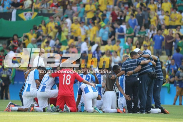 FOTOS: El lamento hondureño luego de la goleada ante Brasil en Río 2016