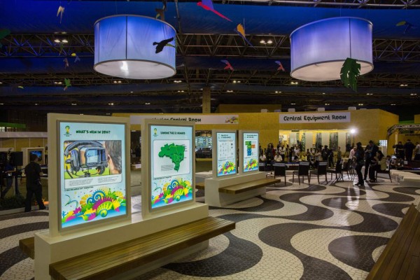 Ambiente Brasil en Inauguracion de centro de emisión internacional (IBC)