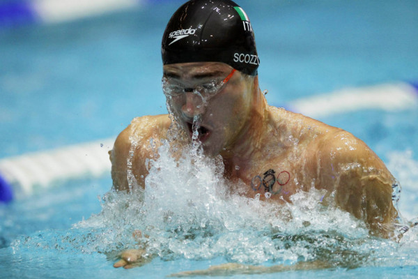 Copa del mundo de natación en Moscú.