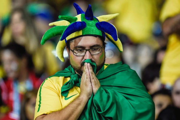 El sufrimiento de los brasileños por la paliza de Alemania