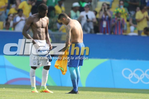 FOTOS: El lamento hondureño luego de la goleada ante Brasil en Río 2016