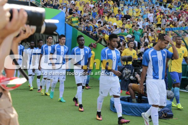 FOTOS: El lamento hondureño luego de la goleada ante Brasil en Río 2016