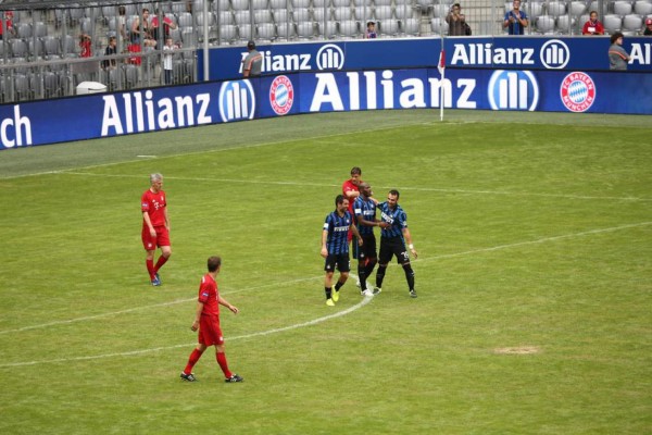 El mejores imágenes del juego de leyendas Inter de Milan-Bayern Munich