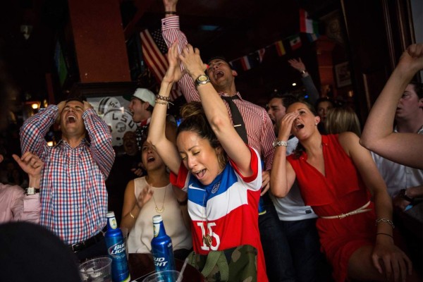 Estados Unidos vivió a pleno el pase a la siguiente ronda
