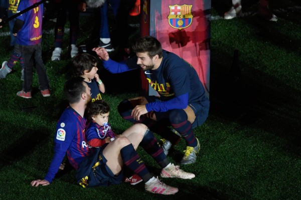 NO SE VIO POR TV: Messi y su tierna celebración en título de Barcelona