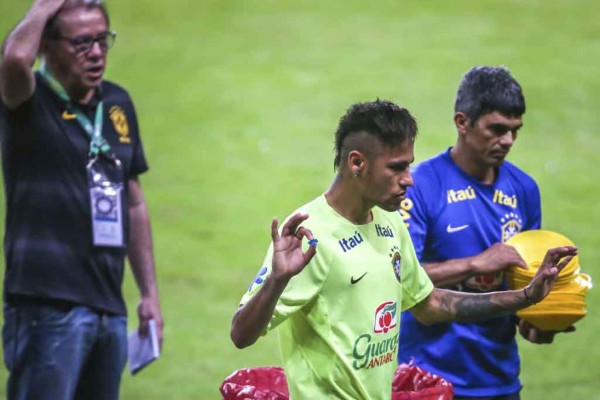 El alegre entrenamiento de Brasil antes de jugar contra Honduras