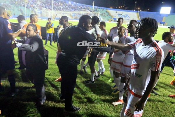 NO VISTE EN TV: La bronca entre jugadores de Motagua y Portmore United