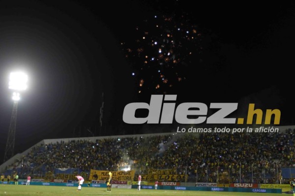 Las imágenes que no viste en televisión del Real España-Olimpia