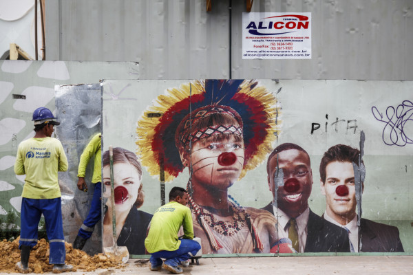 simulacro de medidas de seguridad antes de la Copa Mundial