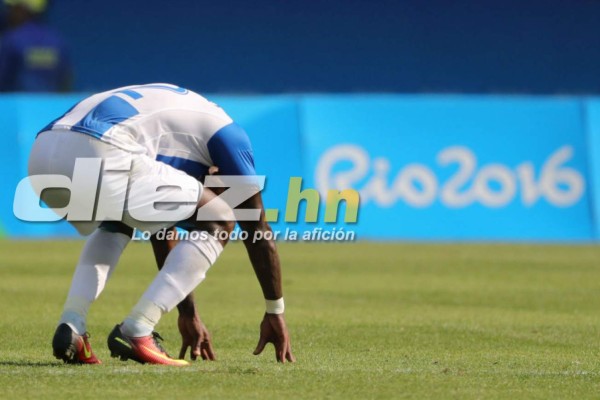 FOTOS: El lamento hondureño luego de la goleada ante Brasil en Río 2016
