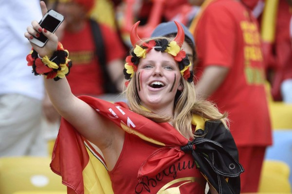 Las mejores imágenes del juego Russia vs Bélgica