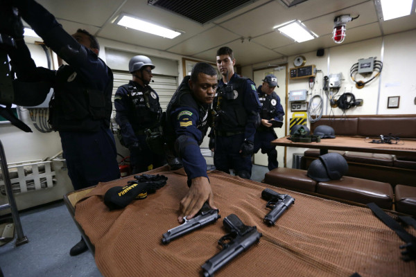 simulacro de medidas de seguridad antes de la Copa Mundial