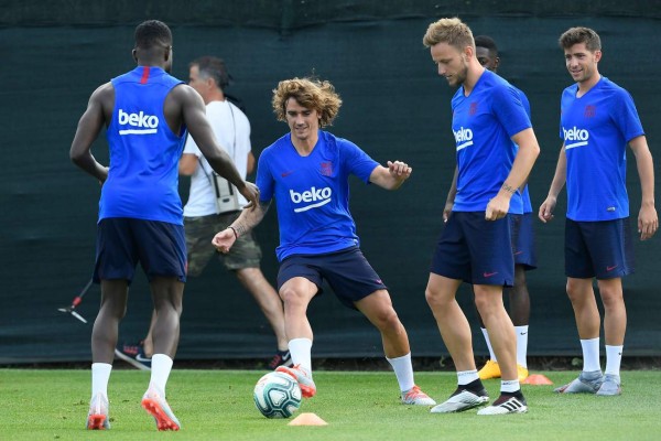 Griezmann, pura risa: Así fue el primer entrenamiento del Barcelona con sus fichajes