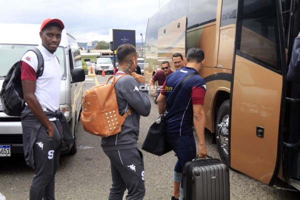 ¡Bien resguardado! Saprissa arriba a Tegucigalpa para disputar el título con Motagua