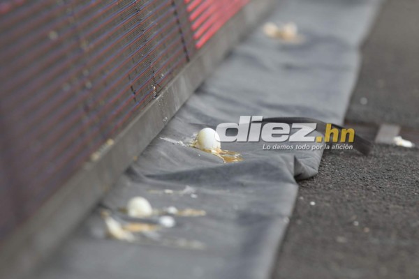 NO VISTE EN TV: Lluvia de huevos, pancartas en el Nacional y chicas lindas