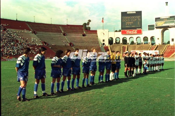 20 fotos inéditas de Honduras en la primera edición de la Copa Oro en 1991