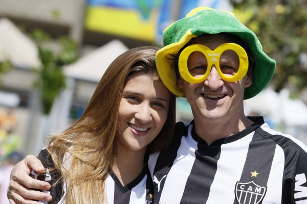 ¡Gran ambiente! Así es la fiesta que se vive en el Mineirao por el juego Honduras-Nigeria