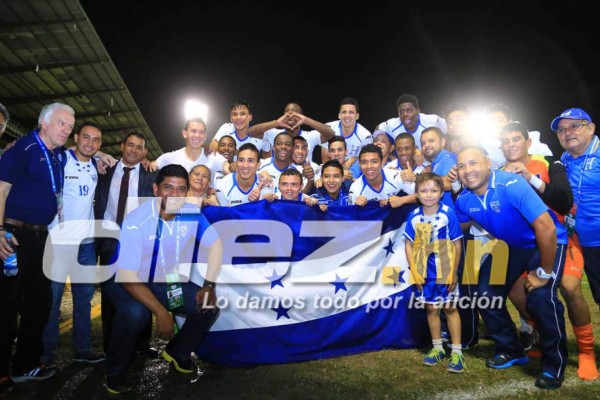 ¡La celebración de la Sub 17 de Honduras al clasificar al Mundial!