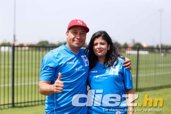 Selección hondureña recibe el apoyo de su afición en Dallas pervio debut en la Copa Oro