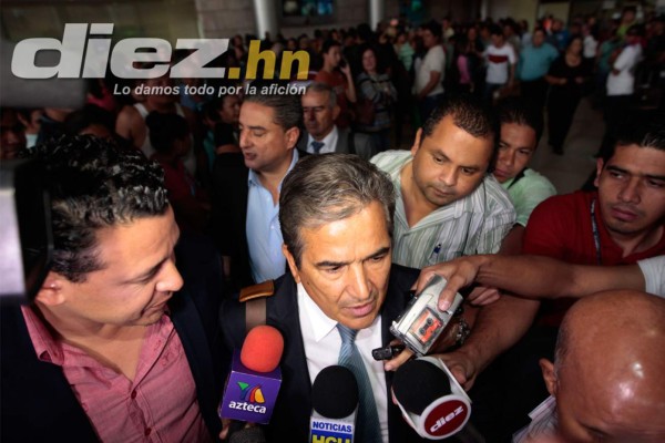 La llegada de Jorge Luis Pinto a Honduras .