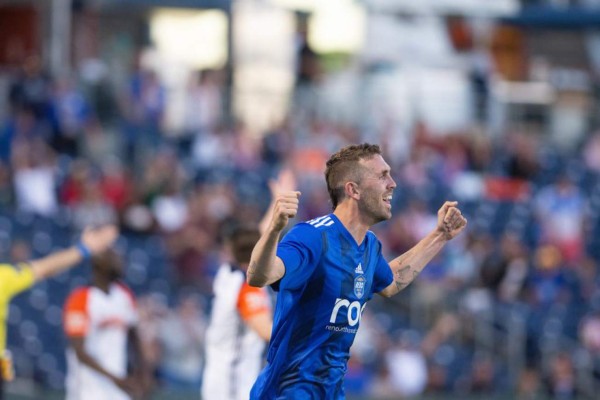 Douglas Martínez figura con menos partidos entre los máximos goleadores de la USL con el Real Monarchs