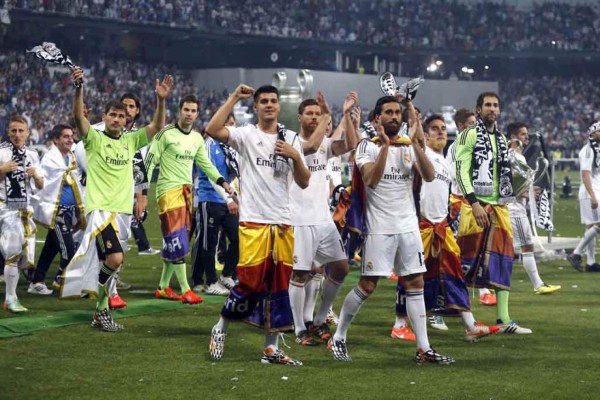 Celebración de 'La Décima” en el Bernabéu
