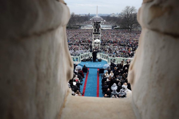 Las mejores fotos del primer día de Donald Trump como presidente de EEUU