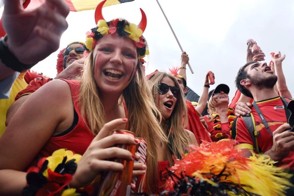 Las mejores imágenes del juego Russia vs Bélgica