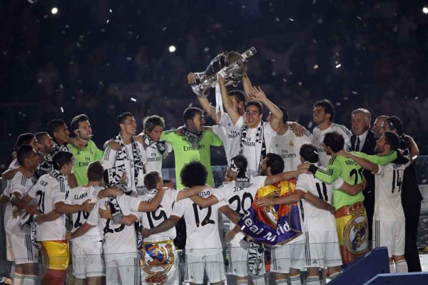 Celebración de 'La Décima” en el Bernabéu
