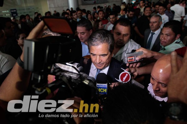 La llegada de Jorge Luis Pinto a Honduras .