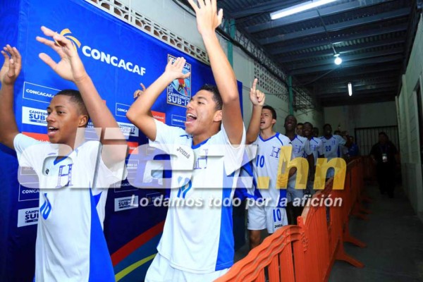¡La celebración de la Sub 17 de Honduras al clasificar al Mundial!