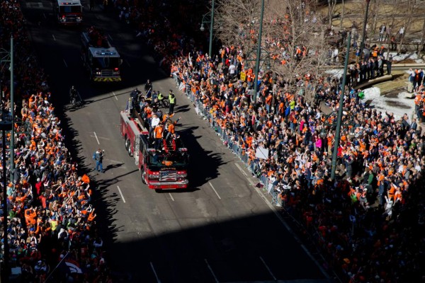 Así fue la espectacular celebración de los Broncos tras ganar el Super Bowl