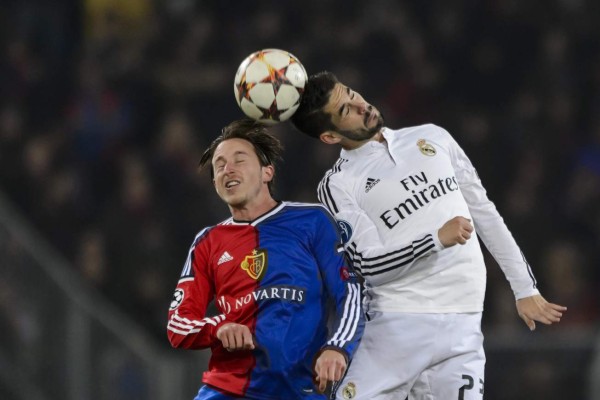 Real Madrid derrota al Basilea 1-0 en la Liga de Campeones europea