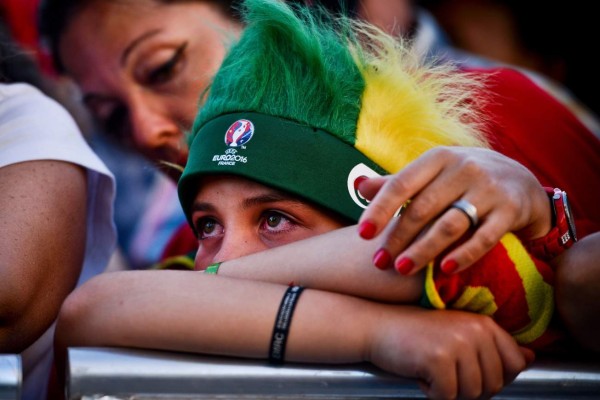Lo que no viste en la televisión de la final de la Euro entre Francia y Portugal