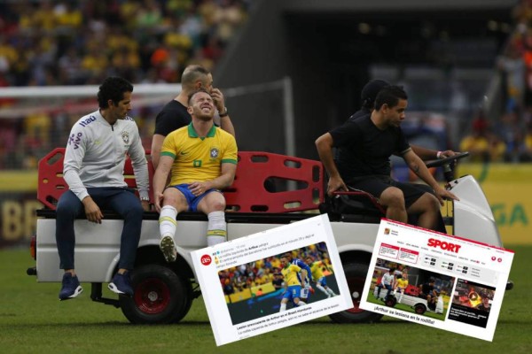 Lesión de Arthur ante Honduras invade las portadas internacionales