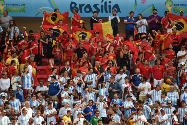 Las mejores imágenes del juego Argentina vs Bélgica.