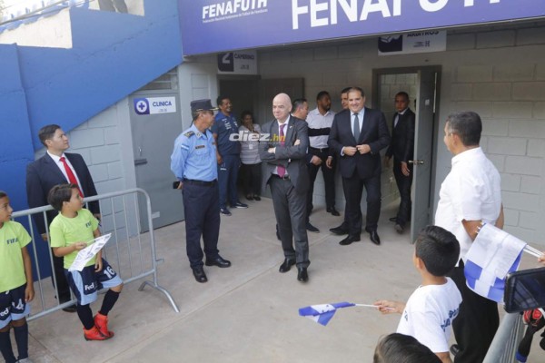 ¡Estuvo en El Birichiche! La visita de Gianni Infantino, presidente de FIFA, a Honduras