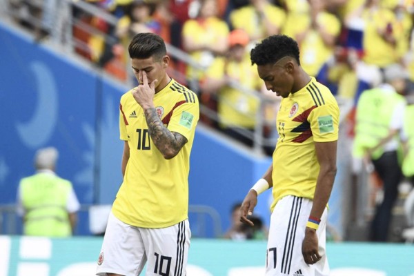 NO VISTE EN TV: El festejo de los japoneses y las caras tristes de los jugadores de Colombia