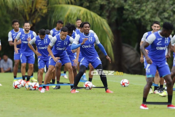 Los cariñitos de Edwín Rodríguez y las bromas de Deiby: el penúltimo entreno de Honduras con el combo completo