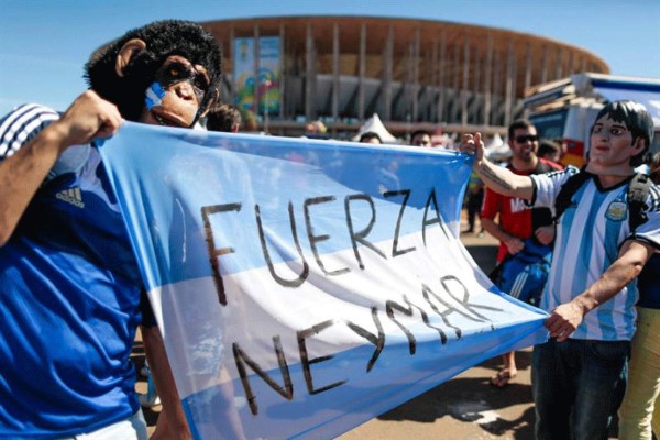 Las mejores imágenes del juego Argentina vs Bélgica.