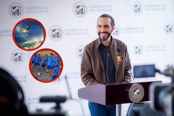 Nayib Bukele promete invertir en el fútbol playa y surf para pelear títulos mundiales