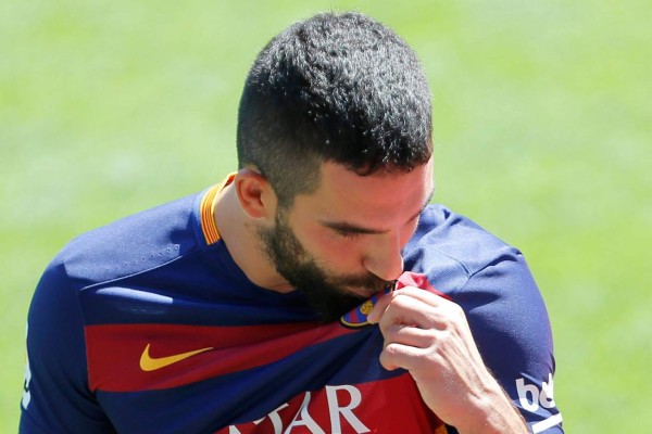 La presentación Arda Turan, nuevo fichaje del FC Barcelona,