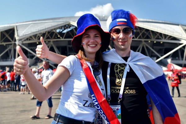 La belleza rusa se apodera del Mundial 2018 en el juego ante Uruguay