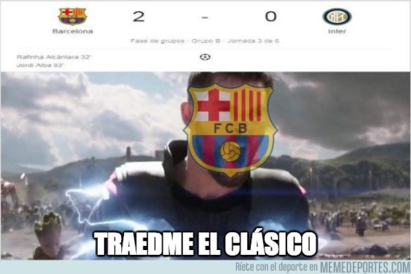 Sin Messi ni CR7: Los divertidos memes previo al clásico Barcelona-Real Madrid