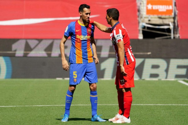 No se vio en TV: El roce de Luis Suárez con estrella del Barcelona y su reencuentro con Messi