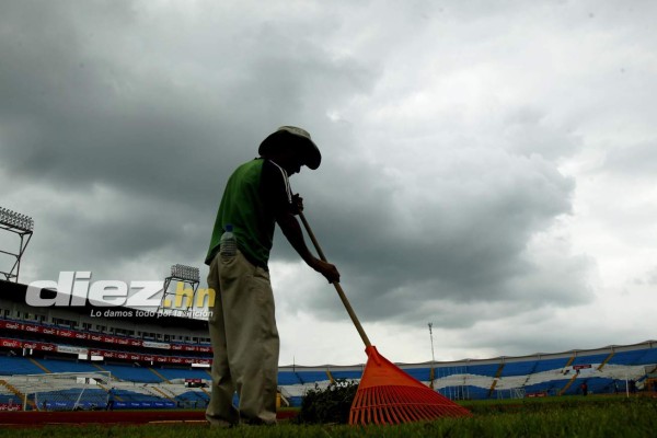 ¡QUÉ BELLEZA! Así pulen el estadio Olímpico para juego de Honduras ante Australia