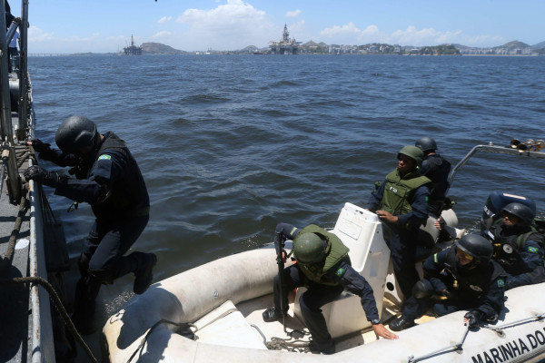 simulacro de medidas de seguridad antes de la Copa Mundial