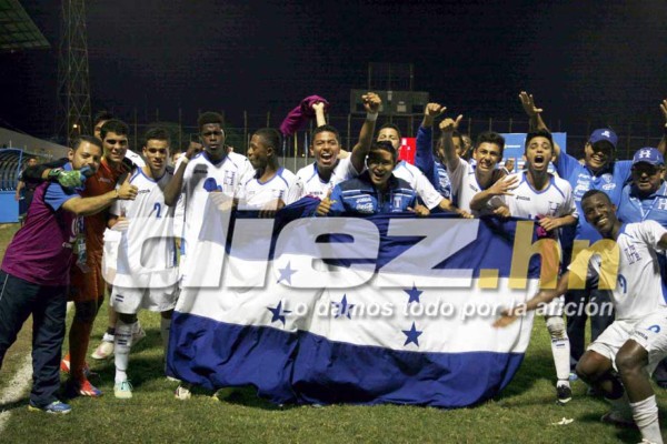 ¡La celebración de la Sub 17 de Honduras al clasificar al Mundial!